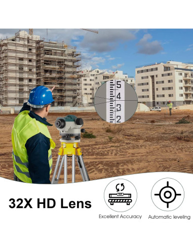 Nivel Óptico Automático KEZERS KL-32X 32X Alta Precisión
