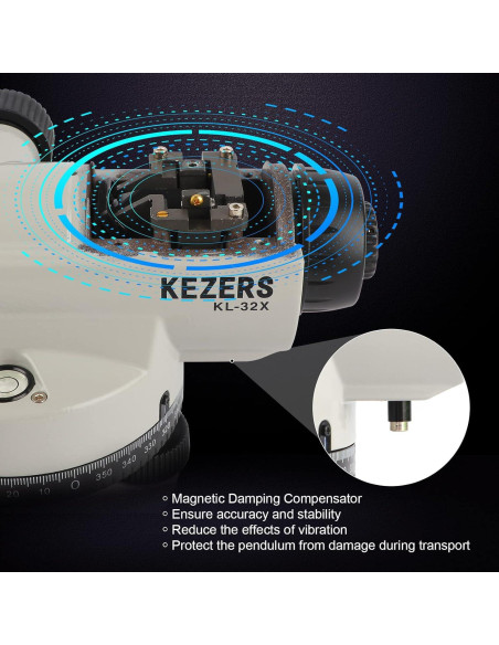 Nivel Óptico Automático KEZERS KL-32X 32X Alta Precisión