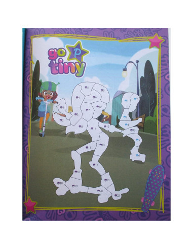 Libro de Pegatinas por Números Polly Pocket - 12 Páginas Coloridas