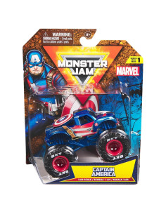 Camión Monstruo Marvel Monster Jam 2024 1:64 Capitán América