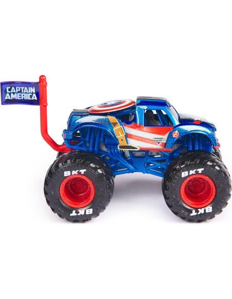 Camión Monstruo Marvel Monster Jam 2024 1:64 Capitán América