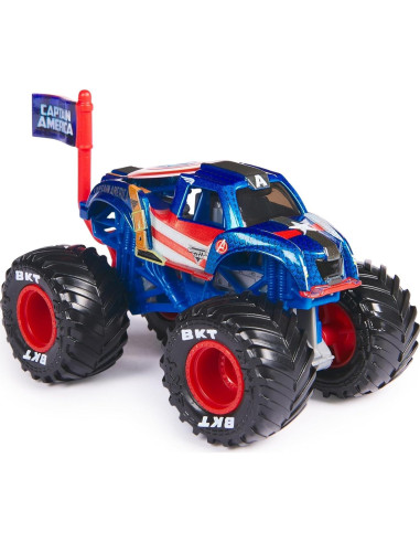 Camión Monstruo Marvel Monster Jam 2024 1:64 Capitán América