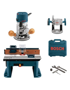 Router de Madera BOSCH 1617EVSPK con Mesa de Banco