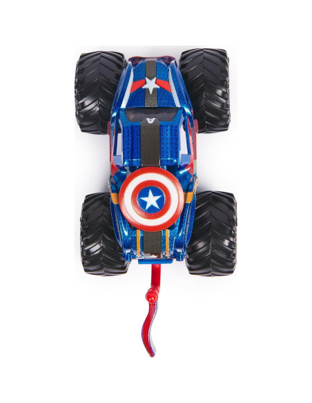 Camión Monstruo Marvel Monster Jam 2024 1:64 Capitán América