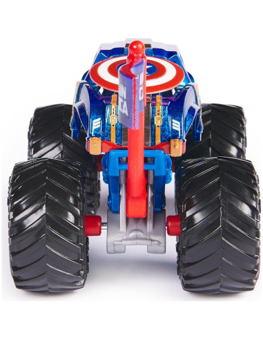 Camión Monstruo Marvel Monster Jam 2024 1:64 Capitán América
