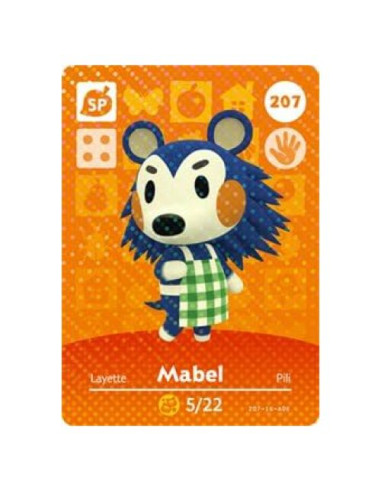Tarjeta Amiibo Nintendo Animal Crossing Mabel Serie 3