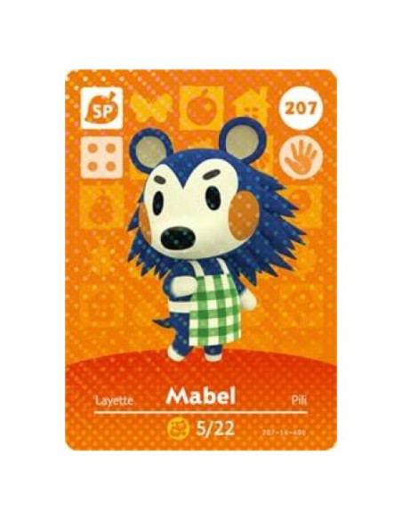 Tarjeta Amiibo Nintendo Animal Crossing Mabel Serie 3