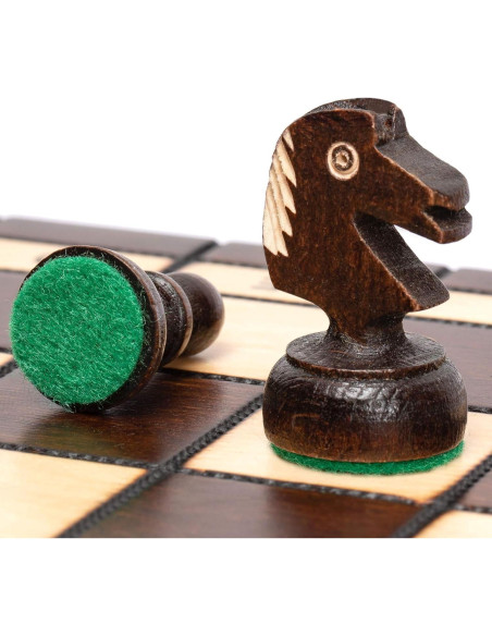 Juego de Ajedrez de Madera Husaria Mediano 35.6cm Hecho a Mano