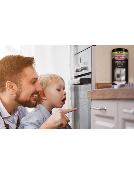 Toallitas de Acero Inoxidable Weiman, 30 Unidades, Limpieza Eficaz