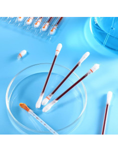 Bastones de Algodón Desechables Milisten 100 Unidades Iodóforo 2