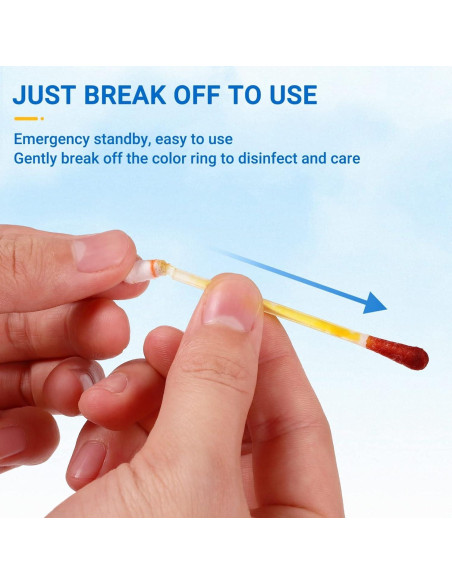 Bastones de Algodón Desechables Milisten 100 Unidades Iodóforo