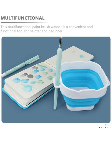 Lavadora de Pinceles Plegable Wakauto 12.5x12.5cm Silicona
