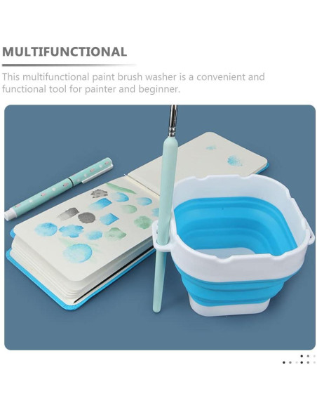 Lavadora de Pinceles Plegable Wakauto 12.5x12.5cm Silicona