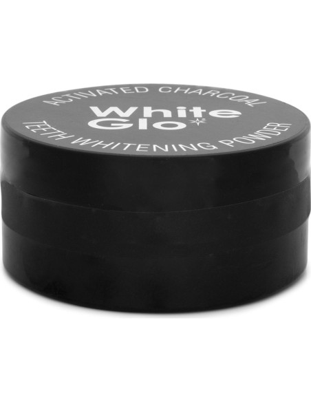 Polvo Blanqueador de Dientes White Glo 30g Carbón Activado Menta