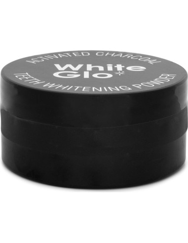 Polvo Blanqueador de Dientes White Glo 30g Carbón Activado Menta
