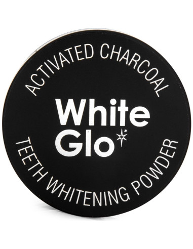 Polvo Blanqueador de Dientes White Glo 30g Carbón Activado Menta