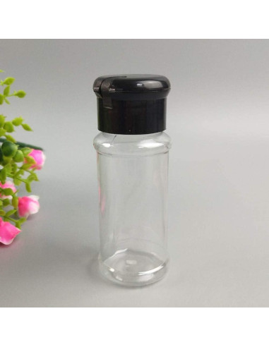 Juego de 24 Botellas de Plástico para Especias 90 ml