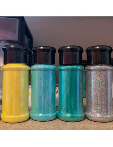 Juego de 24 Botellas de Plástico para Especias 90 ml