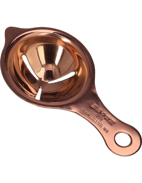 Separador de Huevos Acero Inoxidable 304 14x7.3cm Oro Rosa