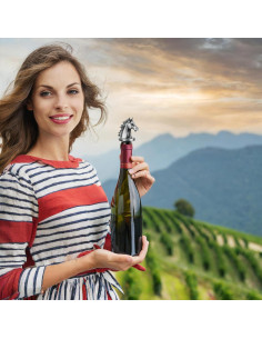 Vertedor de Vino Acero Inoxidable Caballo Chris's Stuff 10 cm 2