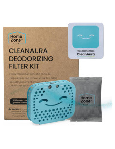 Kit Desodorante CleanAura Home Zone Living con Filtro de Carbón