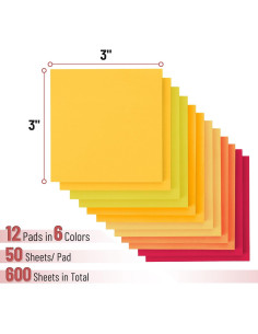 Notas Adhesivas Mr. Pen 3x3" 600 Hojas Coloridas 2