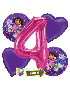 Globos de Cumpleaños Anagram para Dora La Exploradora - 6 Piezas