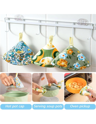 3 Piezas Manoplas de Mango de Olla Mcckoys Antiburn