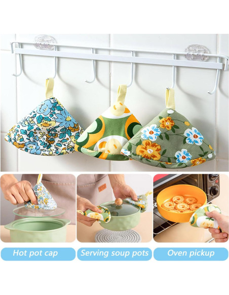 3 Piezas Manoplas de Mango de Olla Mcckoys Antiburn