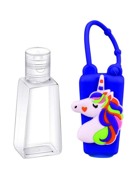 5 Botellas Vacías de Gel Antibacterial 30ml VHOPMORE Unicornio