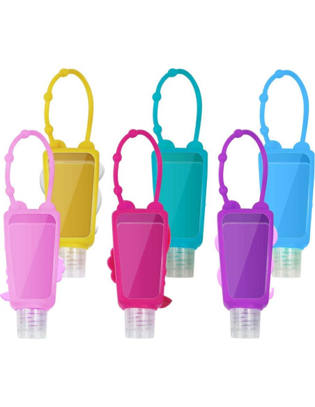 5 Botellas Vacías de Gel Antibacterial 30ml VHOPMORE Unicornio