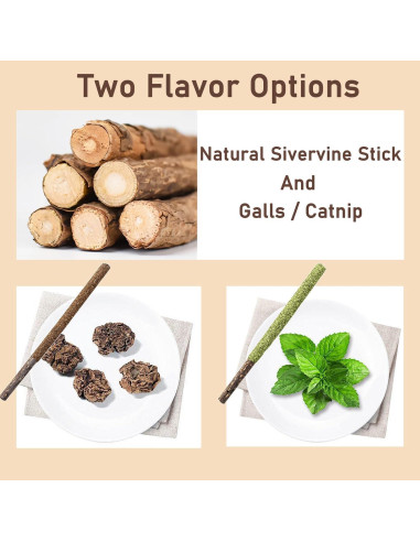 Palitos Masticables para Gatos Maiguangta 12 Piezas 100% Naturales