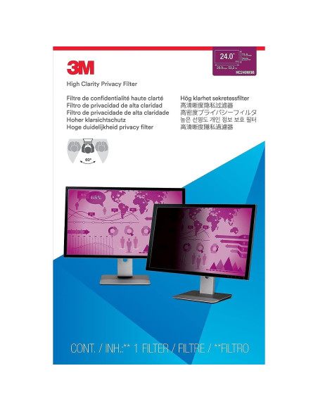 Filtro de Privacidad 3M Alta Claridad 24" para Monitor Widescreen Filtro de Privacidad 3M Alta Claridad 24" para Monitor Widescreen