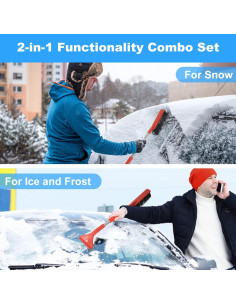 Cepillo de Nieve y Raspador de Hielo LifHap ICES 2-en-1 62cm 2