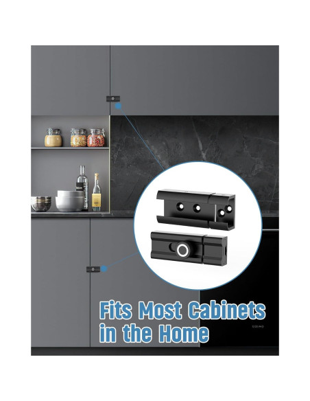 Cerradura de Pestillo Deslizante MeBantoo 7.62 cm Negra Cerradura de Pestillo Deslizante MeBantoo 7.62 cm Negra