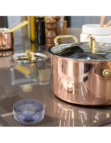 5 Cubiertas de Perillas de Estufa Seguridad Infantil PP Negro