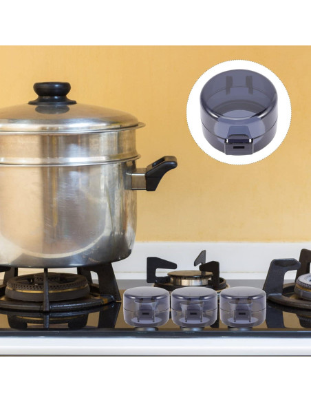 5 Cubiertas de Perillas de Estufa Seguridad Infantil PP Negro 5 Cubiertas de Perillas de Estufa Seguridad Infantil PP Negro