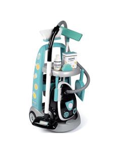 Carro de limpieza Smoby con aspiradora y 9 accesorios