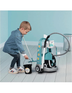 Carro de limpieza Smoby con aspiradora y 9 accesorios 2