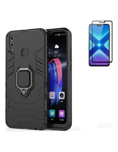 Funda Huawei Honor 8X Doble Capa Resistente + Protector Vidrio