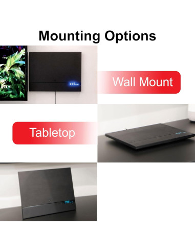 Antena de TV HD Amplificada GE 40529 con Medidor de Señal LED