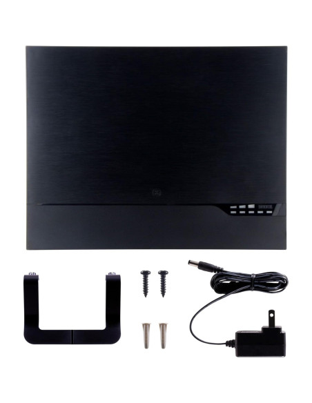 Antena de TV HD Amplificada GE 40529 con Medidor de Señal LED