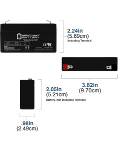 Batería recargable Mighty Max 6V 1.3AH SLA para GE Simon XT 2