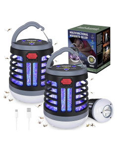 Zapper de Mosquitos 3 en 1 Hywean Recargable USB Impermeable