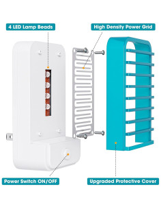 Paquete de 4 trampas eléctricas para insectos Hywean Zapper 2