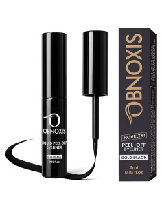 Eyeliner Líquido Peel-Off Obnoxis Negro a Prueba de Manchas