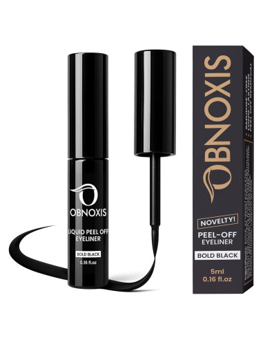 Eyeliner Líquido Peel-Off Obnoxis Negro a Prueba de Manchas