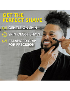 Navaja Recta The Beard Club con 10 Cuchillas de Acero Inoxidable 2