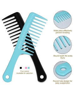 Peine Desenredante Ancho MODENGKONGJIAN 4 Piezas Multicolor 2