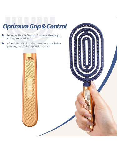 Cepillo Desenredante Ventilado SHINLEA S3069S, 24.3cm